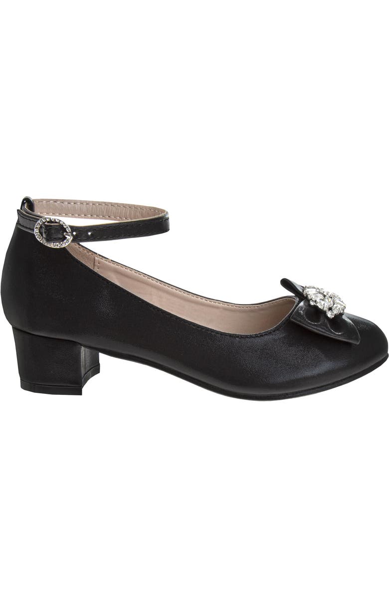 BADGLEY MISCHKA Low Heeled Dress Shoes Girls' Elegant Stylish Formal Wear, Alternate, color, Black