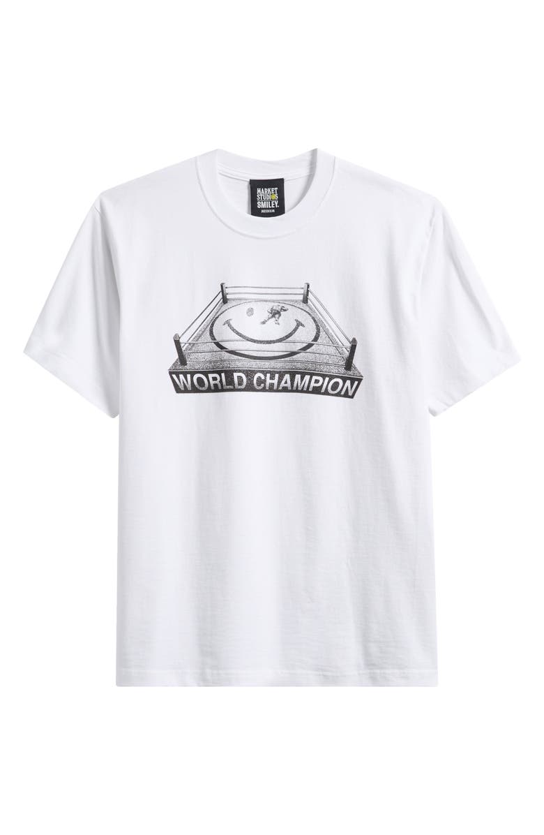 MARKET Smiley KO Cotton Graphic T-Shirt, Alternate, color, White