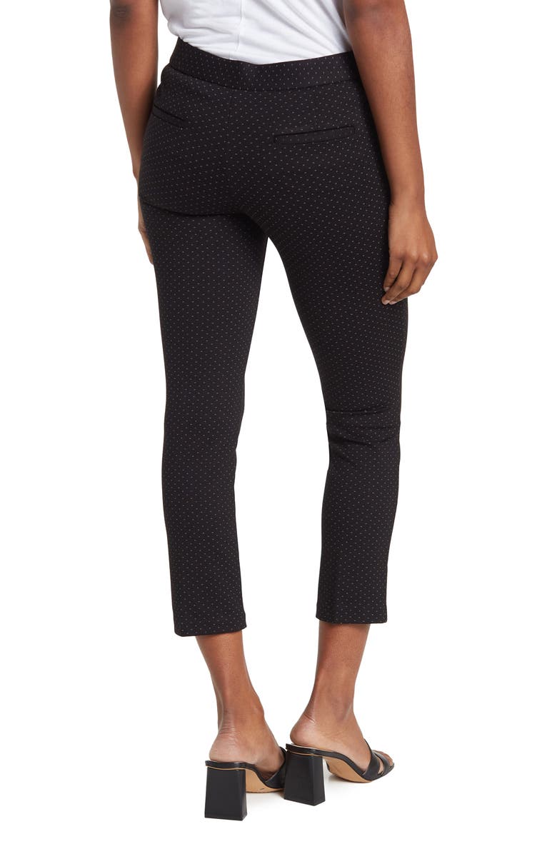 Amanda & Chelsea Amanda Pindot Ponte Knit Slim Pants, Alternate, color, 