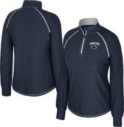 COLOSSEUM Women's Colosseum Navy Penn State Nittany Lions Bikram Raglan Quarter-Zip Top
