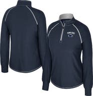 COLOSSEUM Women's Colosseum Navy Penn State Nittany Lions Bikram Raglan Quarter-Zip Top