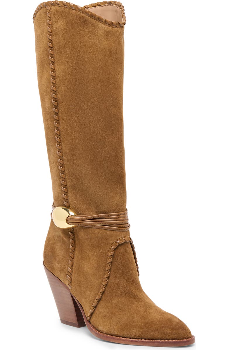 Dolce Vita Jody Knee High Boot, Main, color, Light Brown Suede