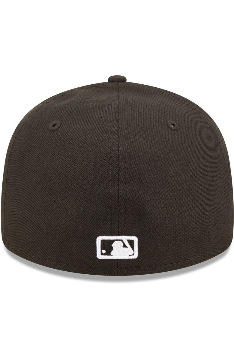 New Era Men's New Era San Diego Padres Black & White Low Profile 59FIFTY Fitted Hat, Alternate, color,
