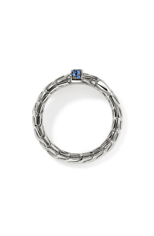 John Hardy Sterling Silver Sapphire Ring In Silver