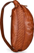 OLD TREND Lily Oversized Handwoven Convertible Leather Sling Bag