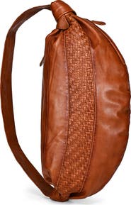 OLD TREND Lily Oversized Handwoven Convertible Leather Sling Bag
