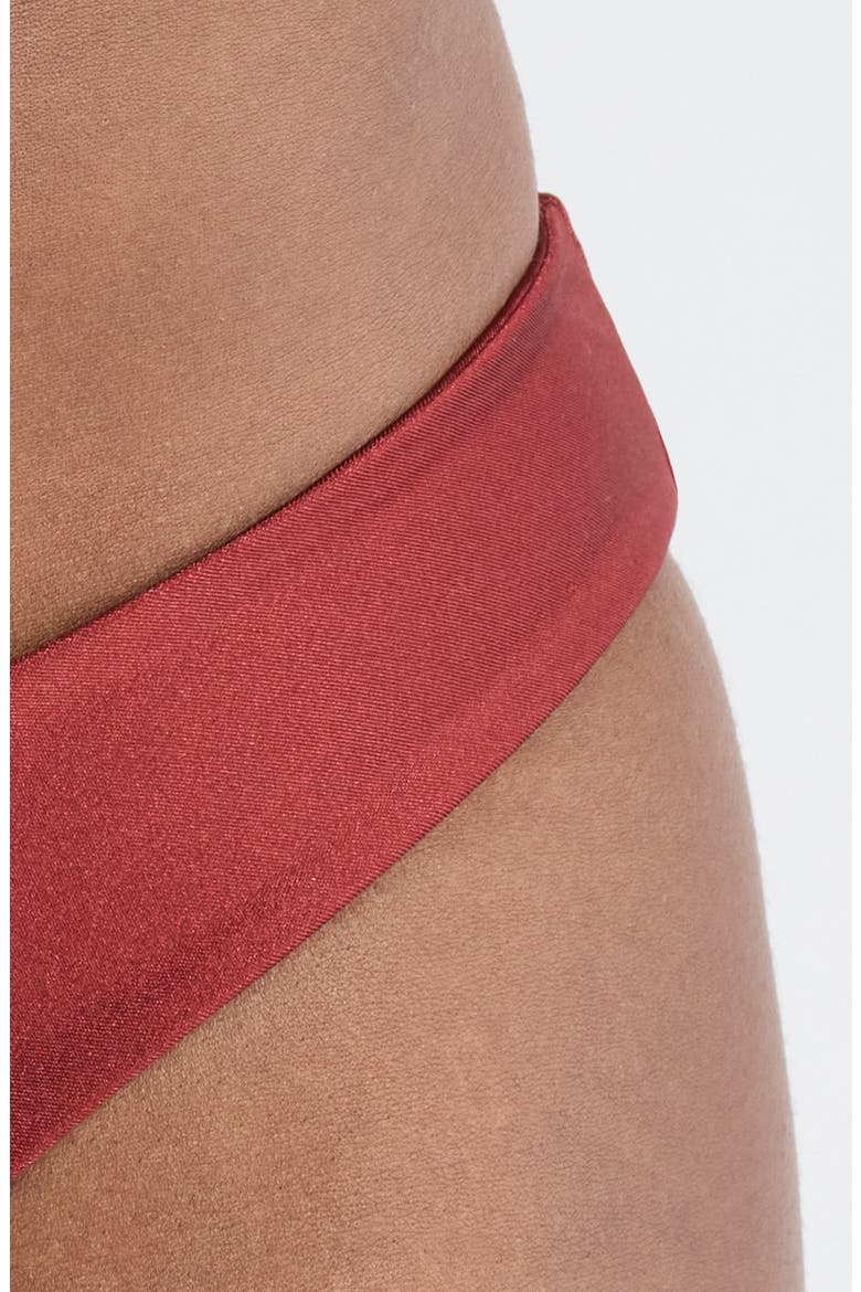 Y-Cut Thong Bikini Bottoms, Alternate, color, CINNAMON SUGAR