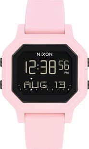 Nixon Siren Digital Recycled Plastic Strap Watch, 36mm