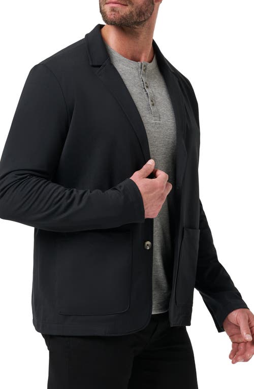 Travismathew Stretchknit Cotton Blend Blazer In Black