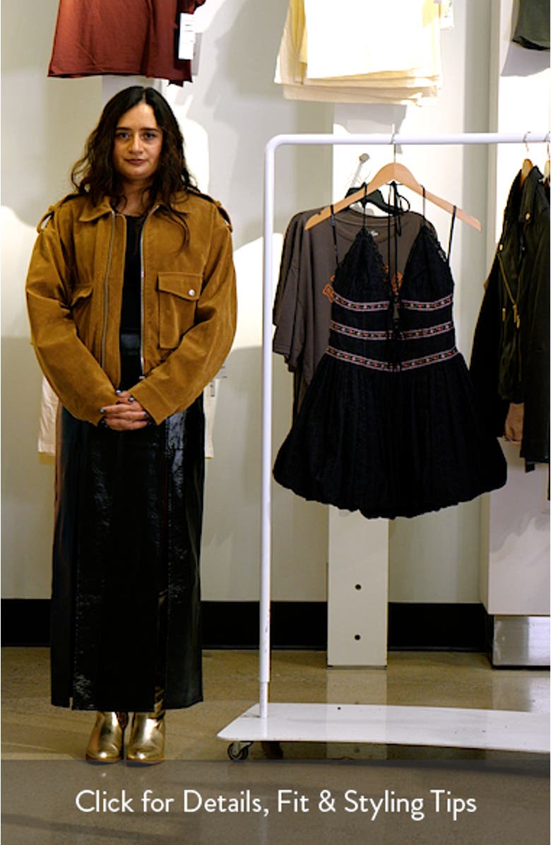 McKinley Embroidered Detail Cotton Minidress, sales video thumbnail