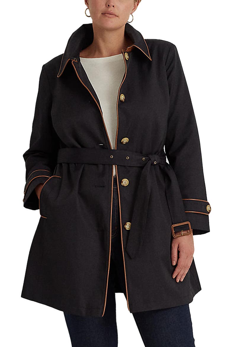 Trench Raincoat, Main, color, DARK NAVY