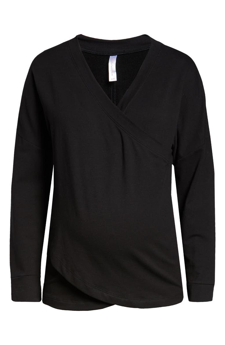 Belabumbum Athleisure Nursing/Maternity Top, Alternate, color, 