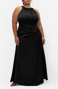 City Chic Celina Pleated Sleeveless Maxi Dress