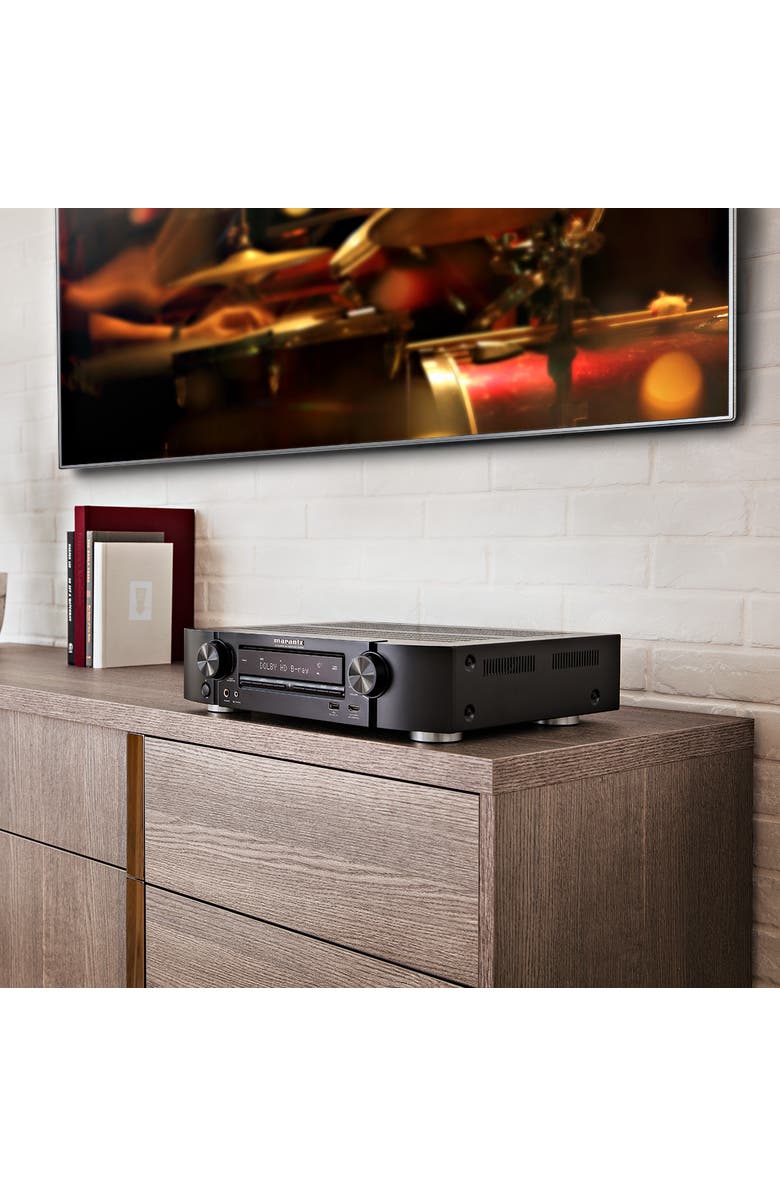Marantz NR-1510 Slim 5.2-Channel 4K Ultra HD AV Receiver with HEOS Built-In, Alternate, color, Black