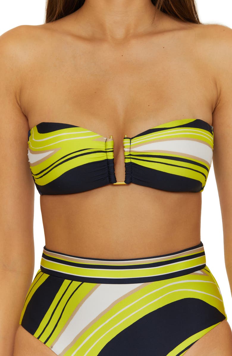 Trina Turk Serena Bandeau Bikini Top, Alternate, color, Multi