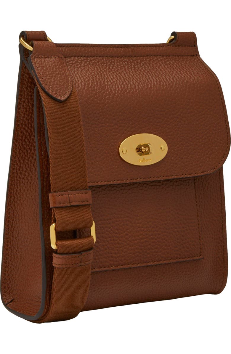 Mulberry Small Antony Leather Crossbody Bag, Alternate, color, Oak