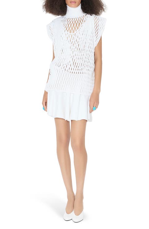 Macramé Cap Sleeve Drop Waist Dress
