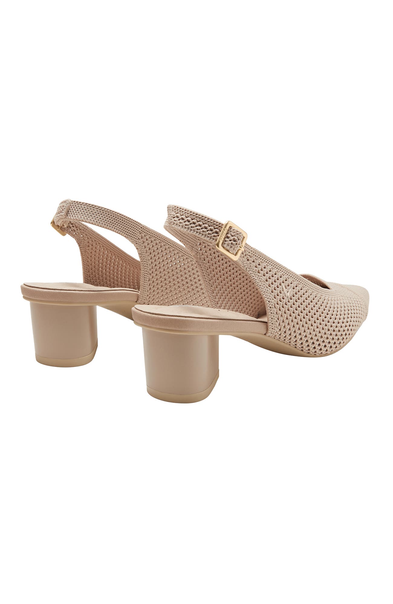 Pointed-Toe Slingback Sandals, Alternate, color, Almond