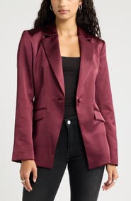 Open Edit Satin Blazer