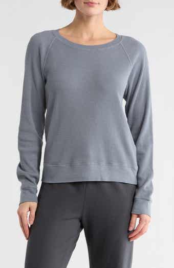 James Perse Relaxed Raglan Sleeve Cotton Pullover