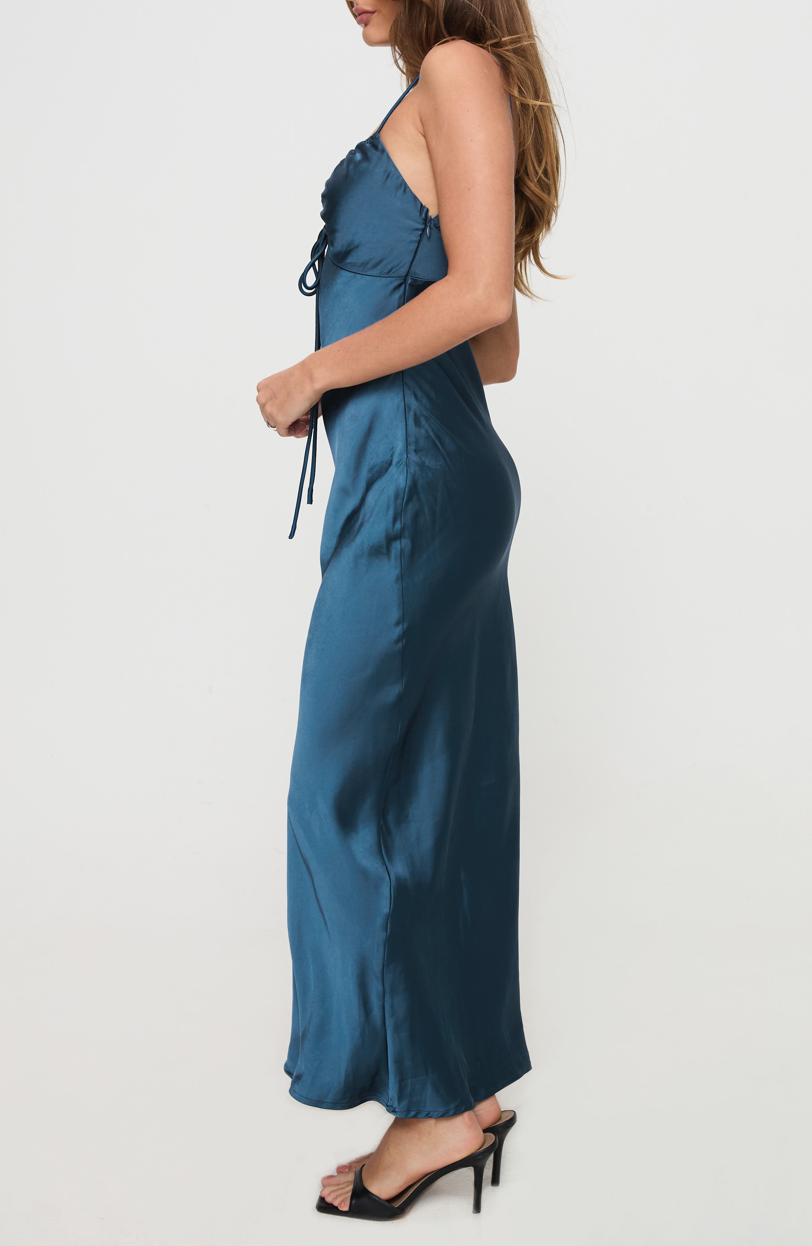 maguire satin maxi dress Close To You Satin Maxi Dress