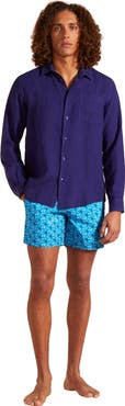 Vilebrequin Men's Solid Linen Shirt