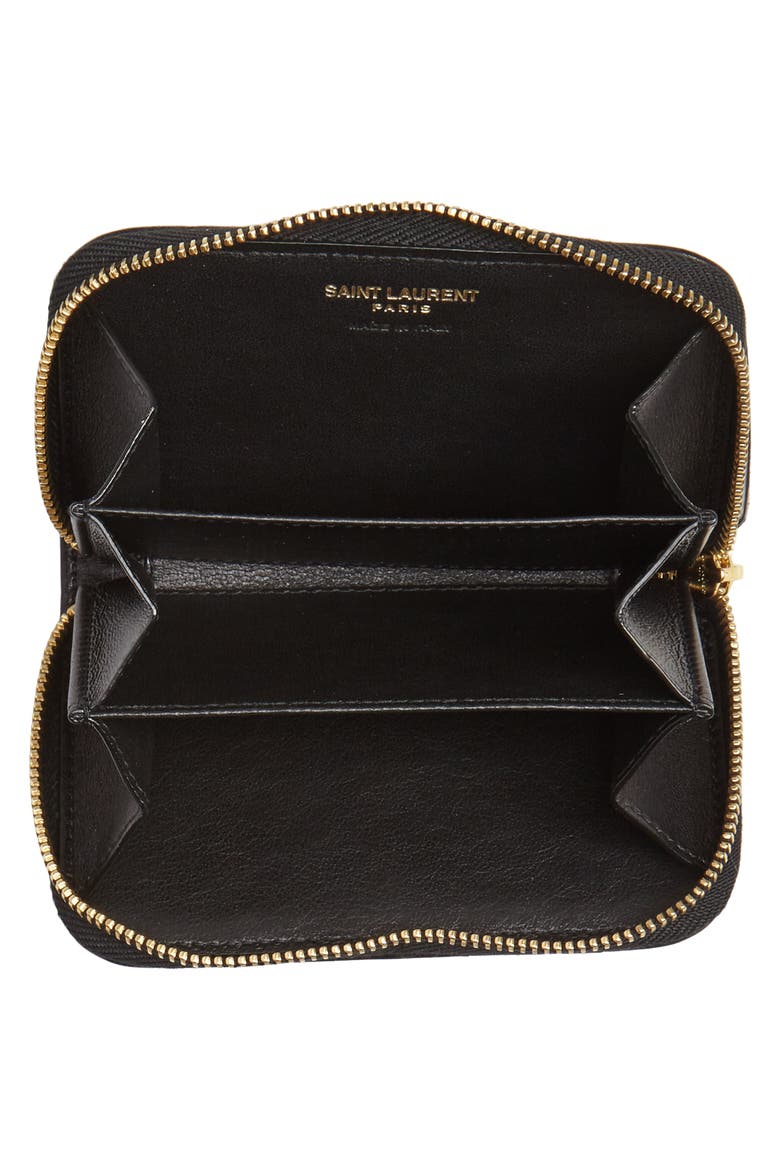 Vicky Zip Around Card Wallet, Alternate, color, NOIR