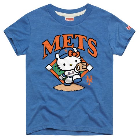 Youth Homage  Royal New York Mets Hello Kitty x MLB Tri-Blend T-Shirt