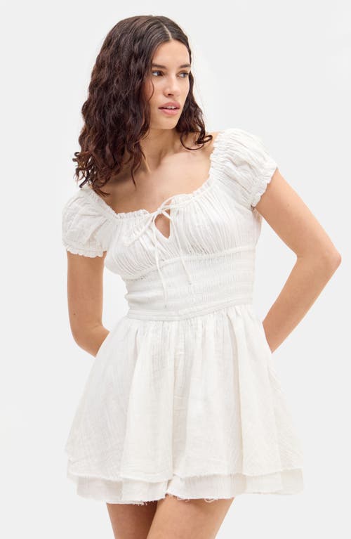 BDG URBAN OUTFITTERS BDG URBAN OUTFITTERS ROWAN CAP SLEEVE COTTON ROMPER