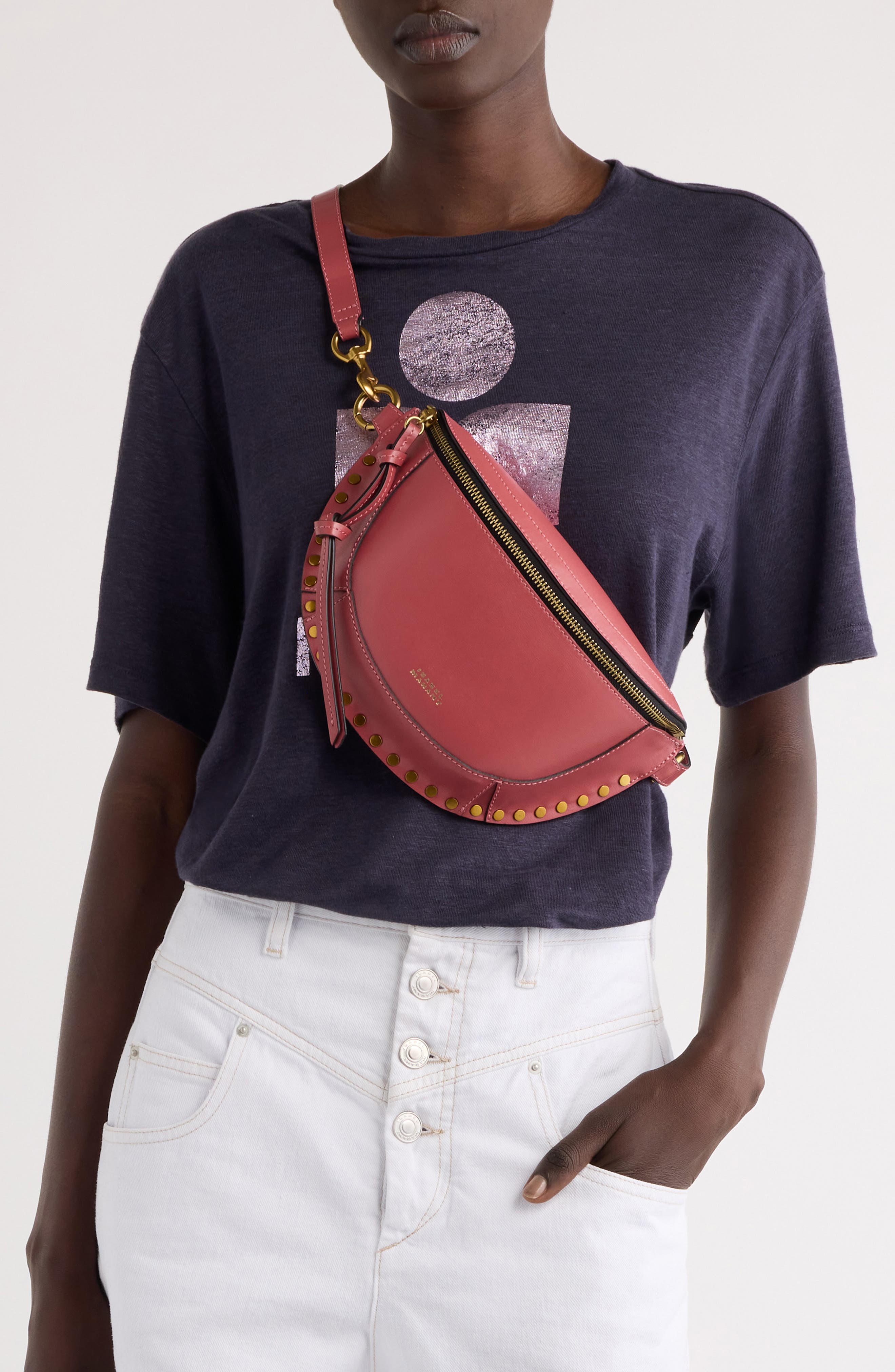 Skano Stud Crossbody Bag, Alternate, color, ANTIK PINK