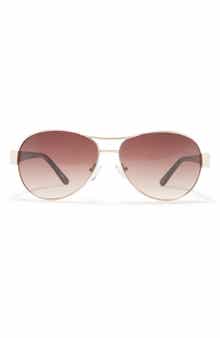 Oscar de la Renta 59mm Aviator Sunglasses