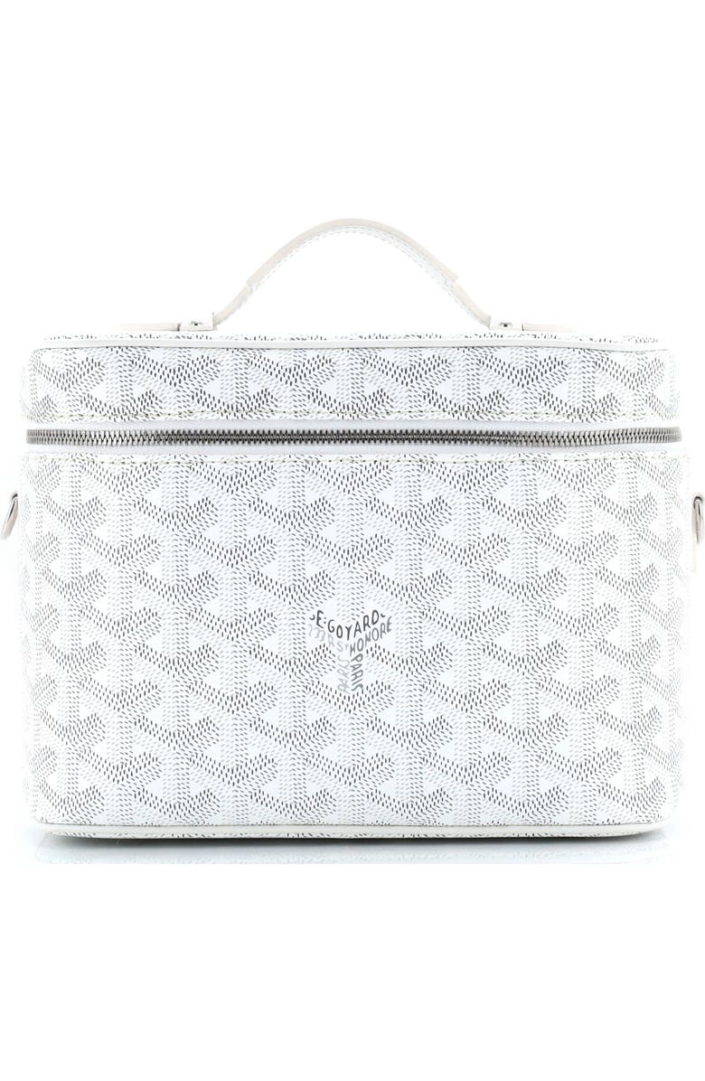 Pre-Owned Goyard Muse Vanity Case Coated Canvas, Main, color, White