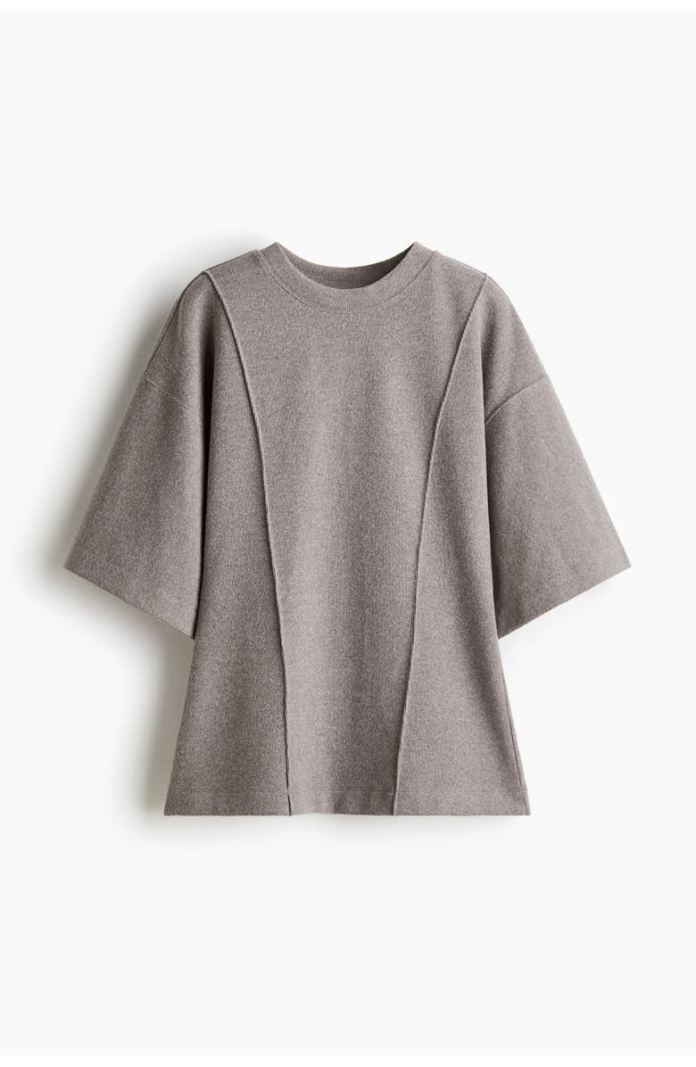 H&M Loose-fit Fine-knit Top, Alternate, color, Taupe