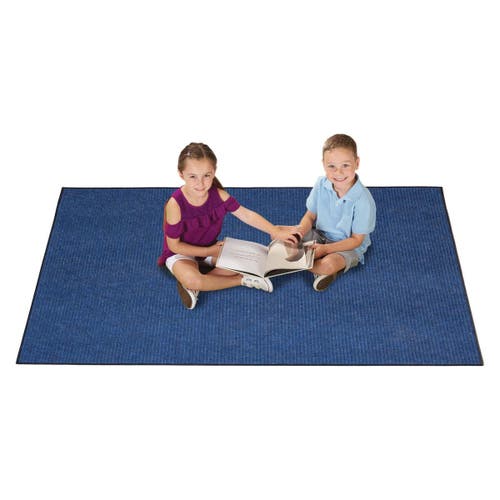 Kaplan Early Learning Company Waters Outdoor/indoor Carpets In Blue