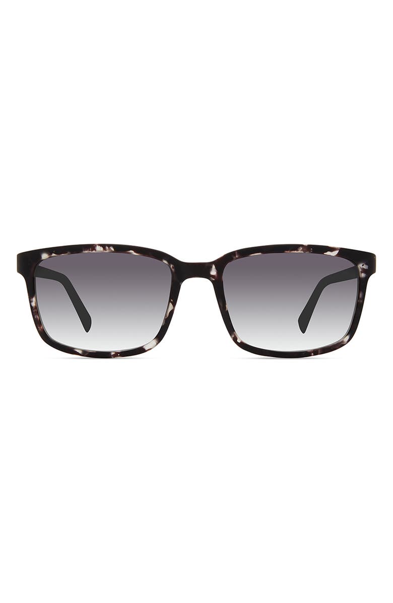 Eco Tule 57mm Square Polarized Sunglasses, Main, color, Grey Tortoise