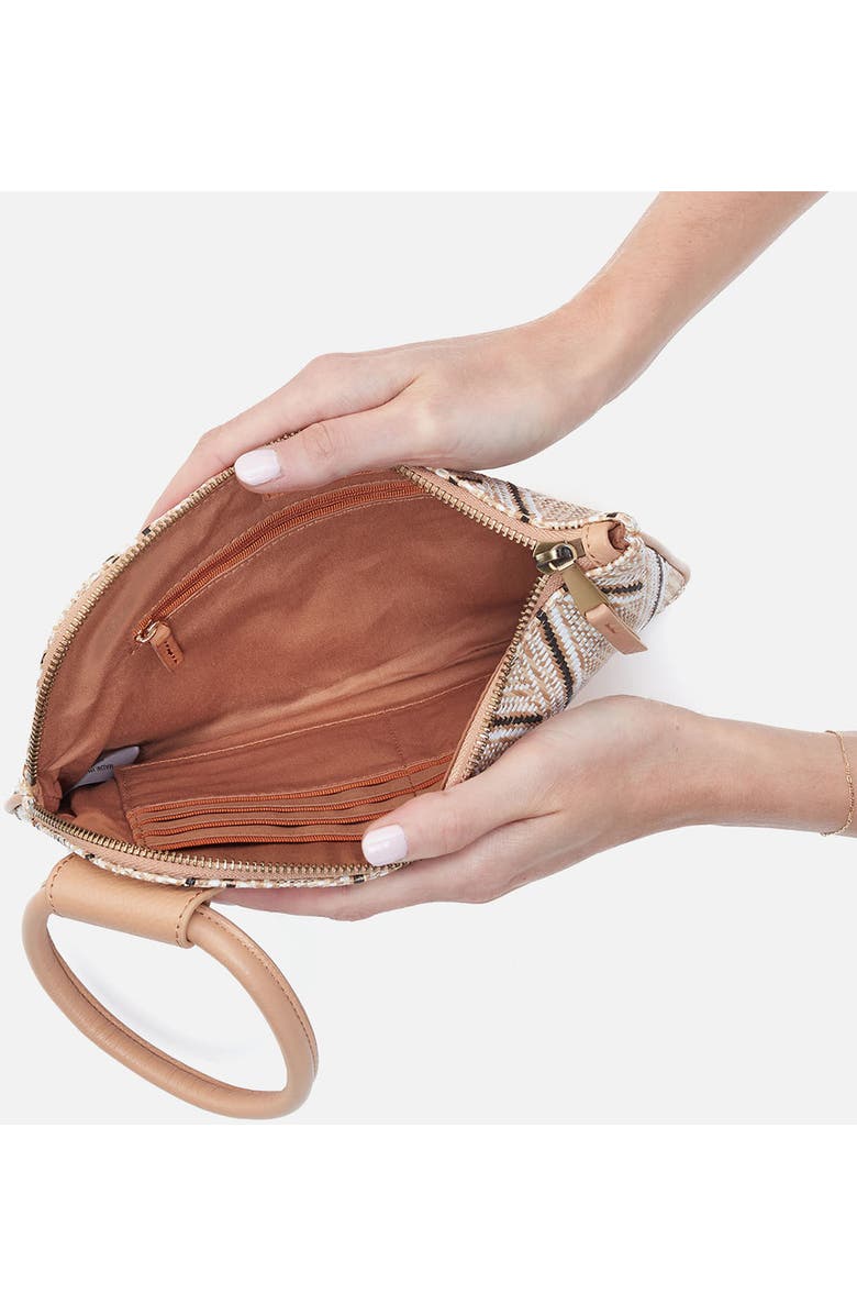HOBO Sable Raffia Wristlet, Alternate, color,