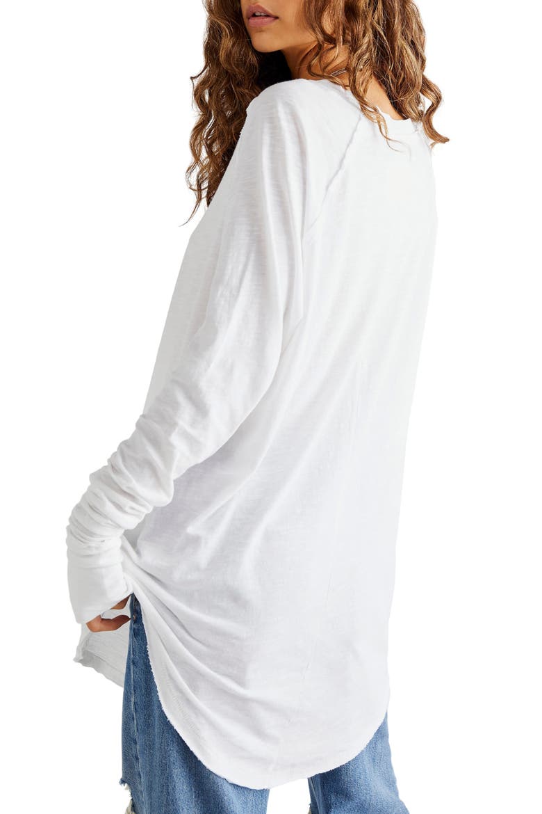 We the Free Arden Extra Long Cotton Top, Alternate, color, OPTIC WHITE
