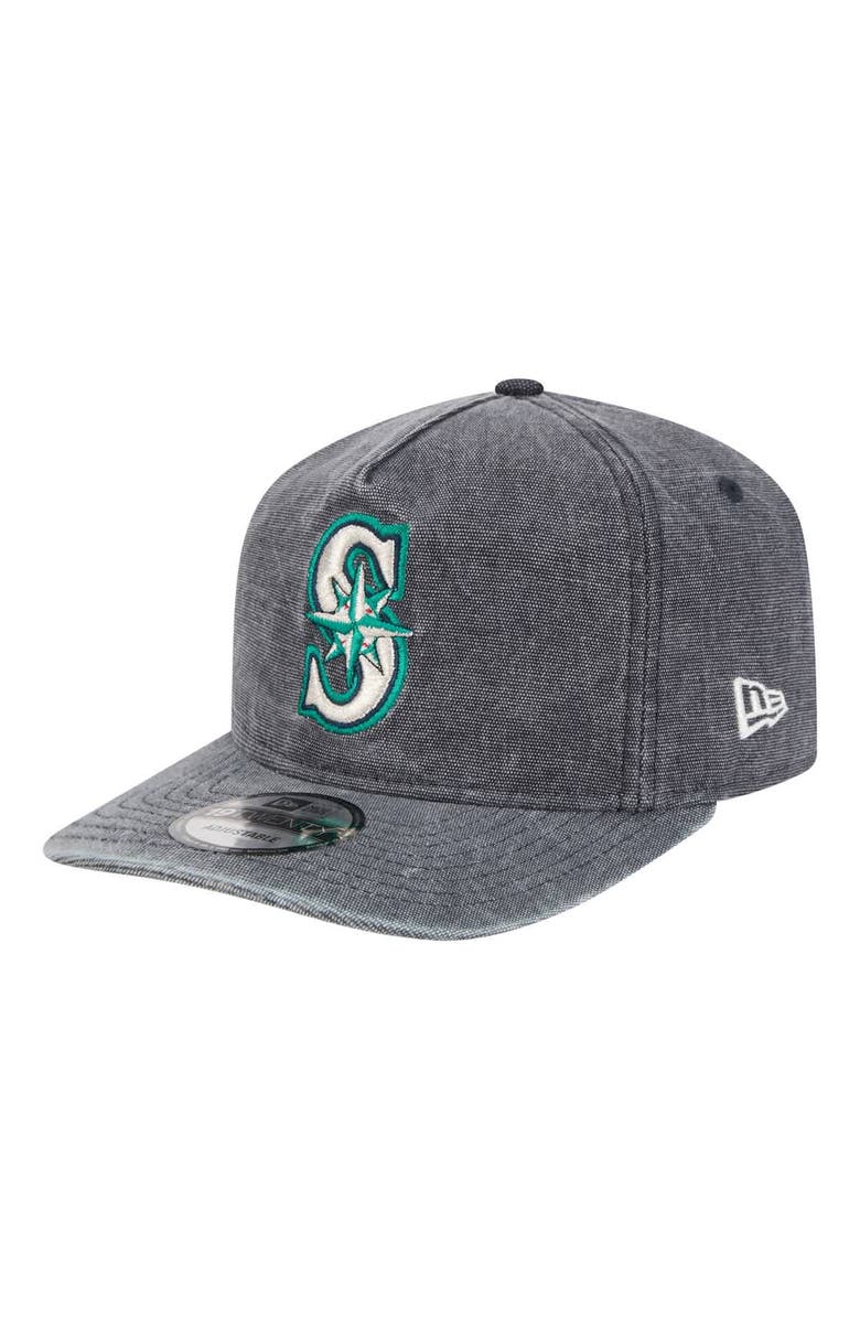 New Era Men's New Era  Navy Heather Seattle Mariners  Denim Classic 19TWENTY Adjustable Hat, Main, color, Heather Navy