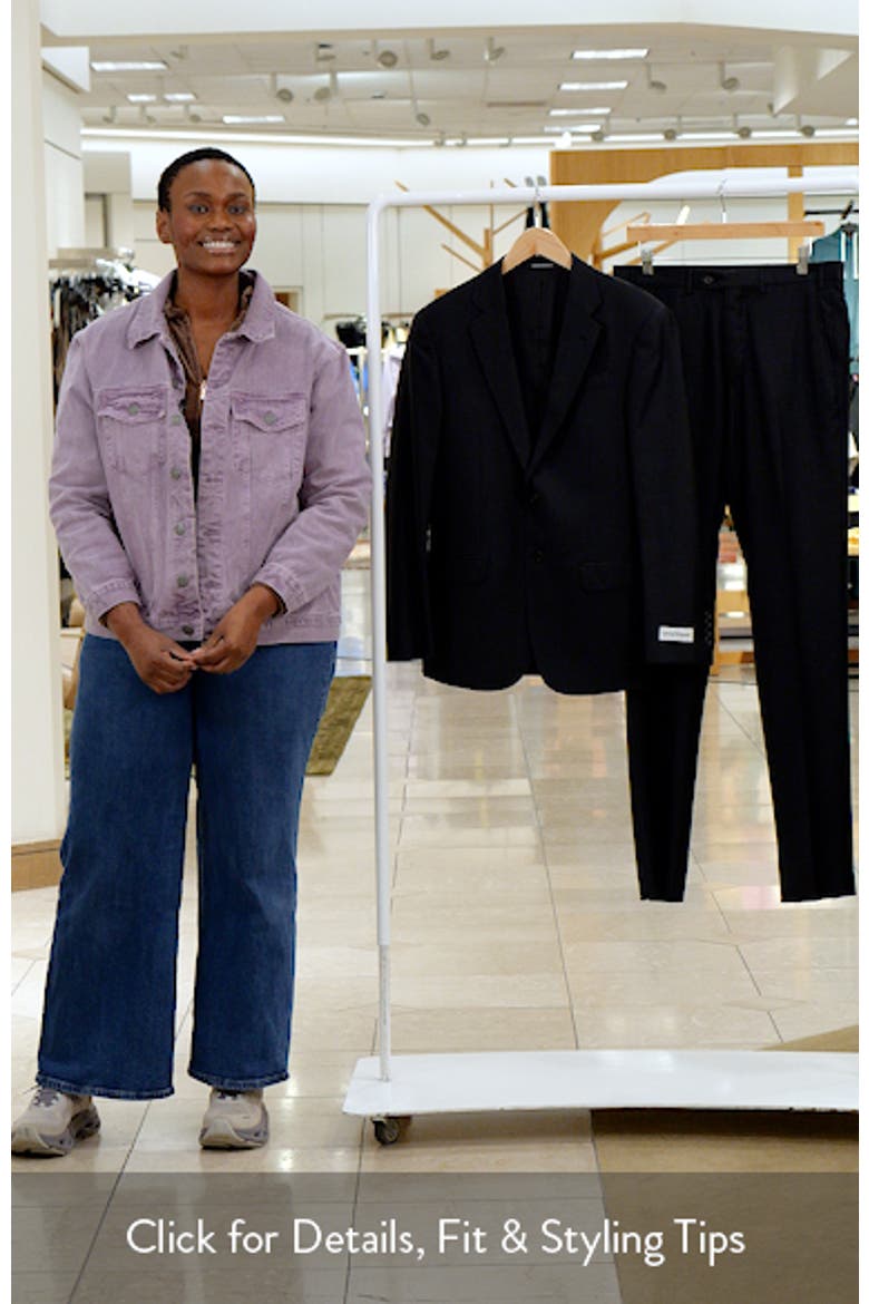 Black Microcheck Wool Suit video