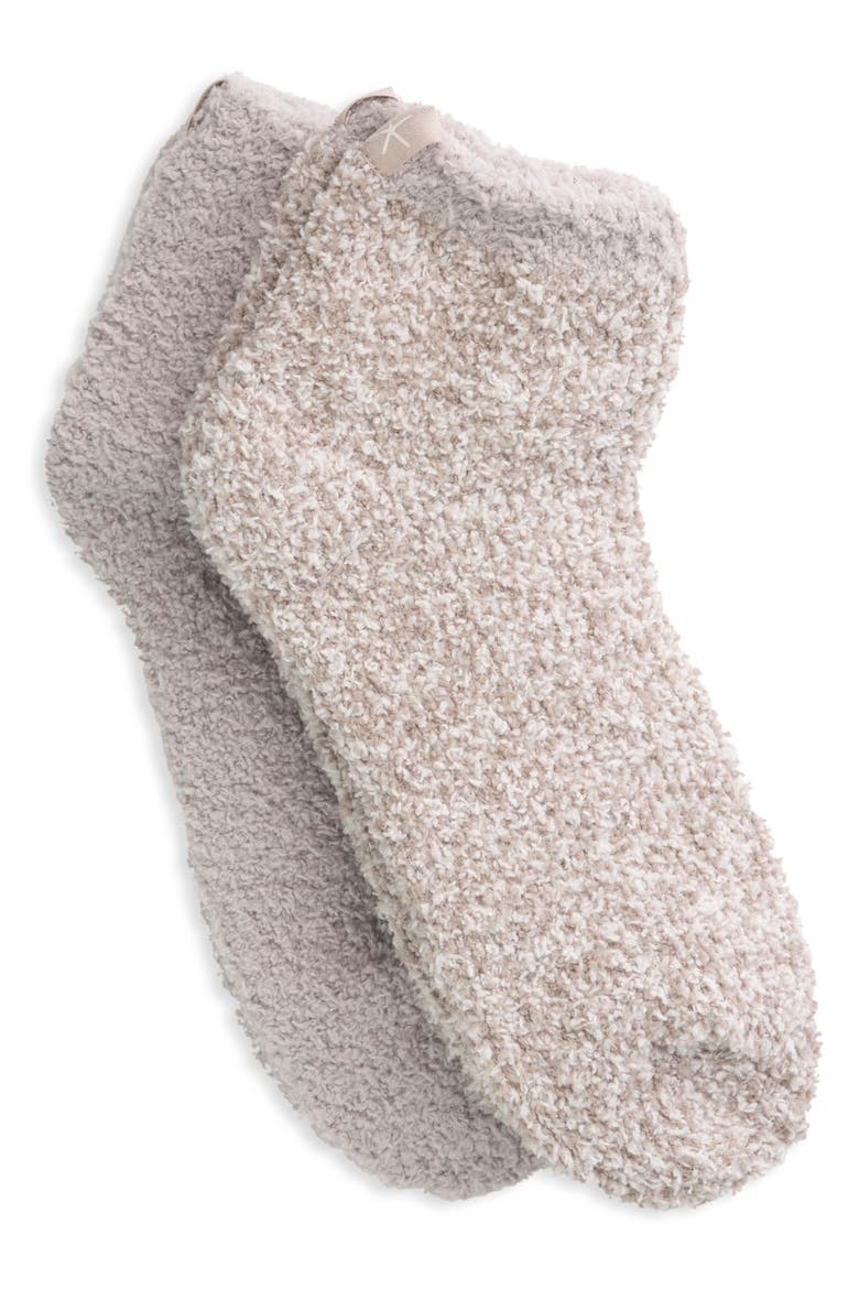 CozyChic™ Assorted 2-Pack Ankle Socks, Main, color, OYSTER MULTI