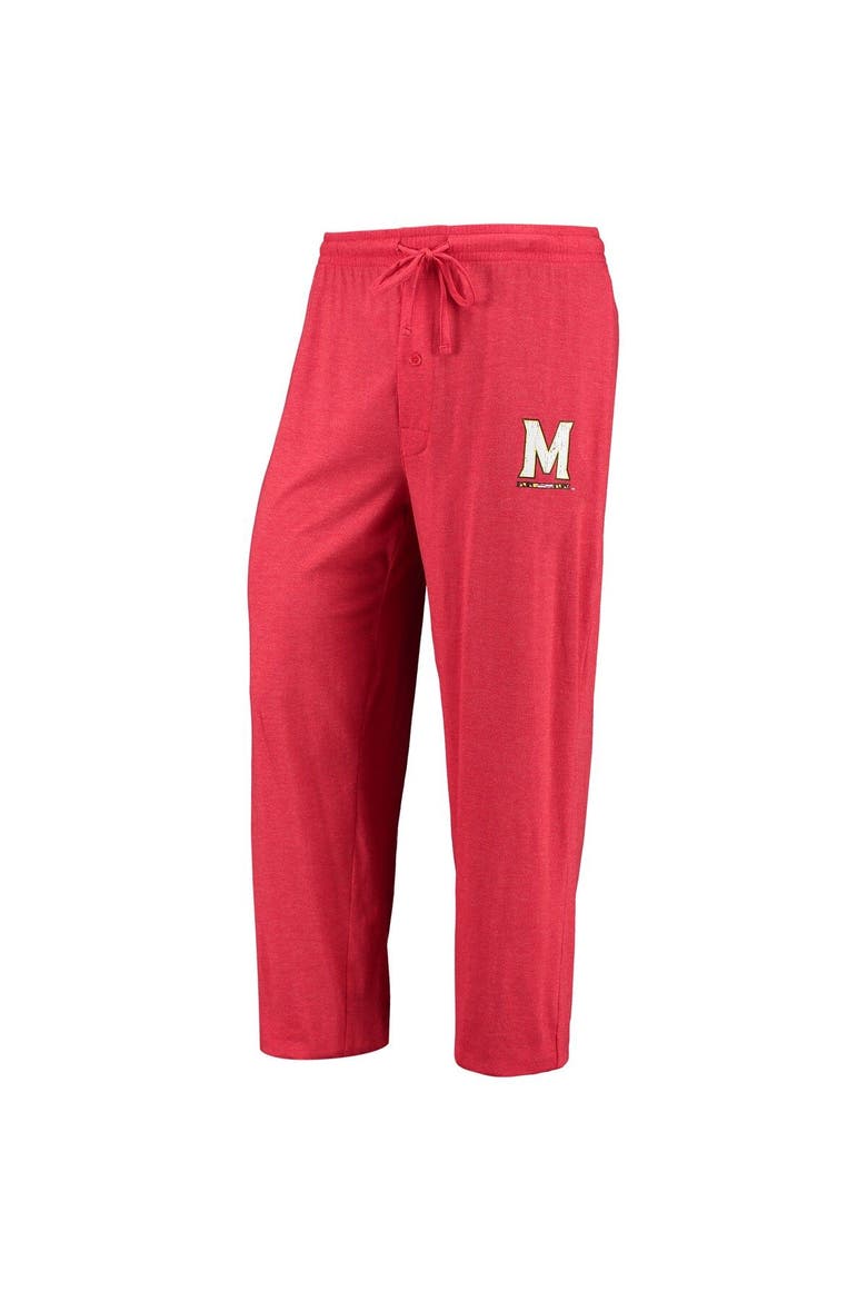 Men's Concepts Sport Red/Heathered Charcoal Maryland Terrapins Meter Long Sleeve T-Shirt & Pants Sleep Set, Alternate, color, Red