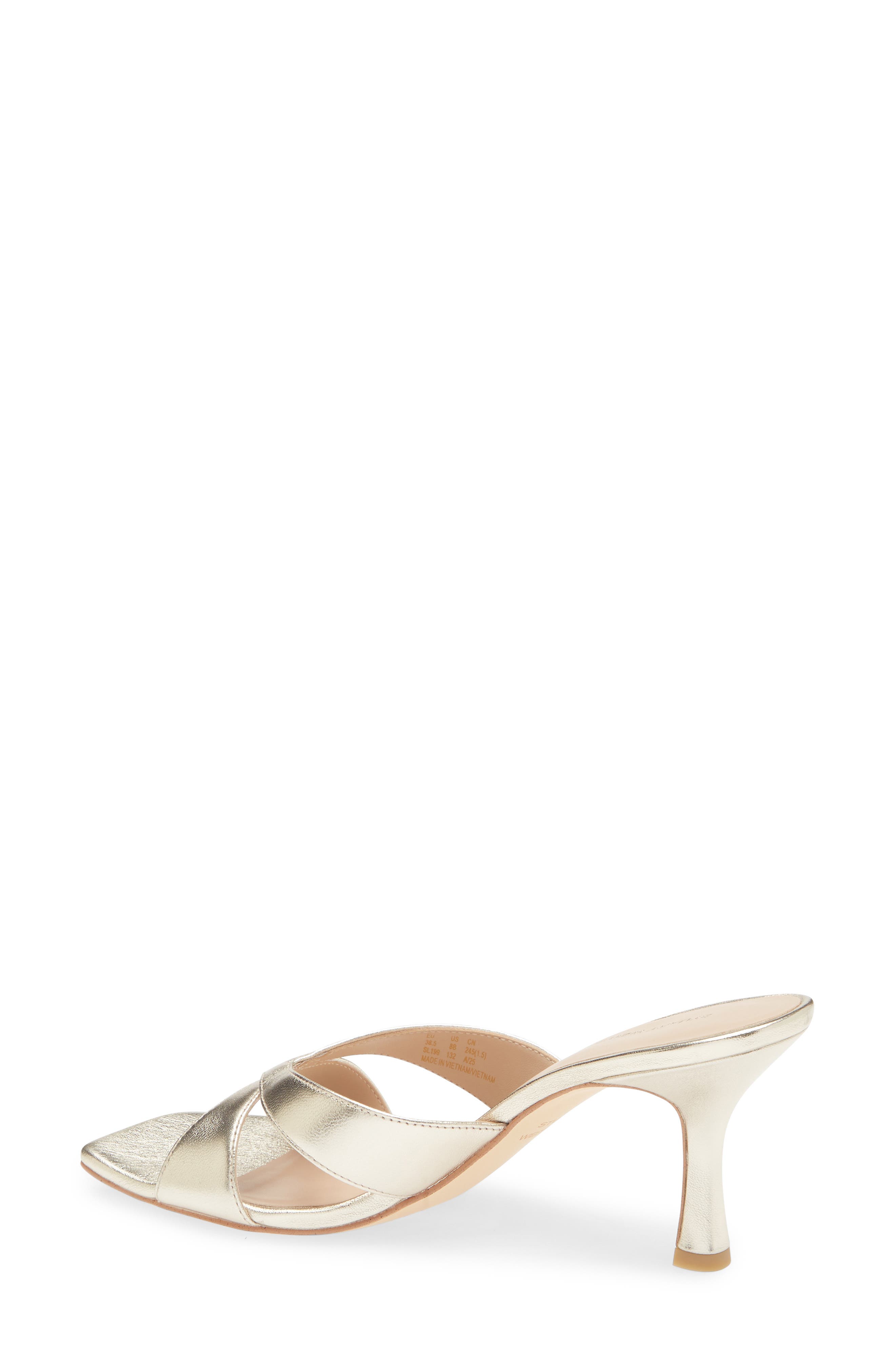 Miami Slide Sandal, Alternate, color, PLATINO