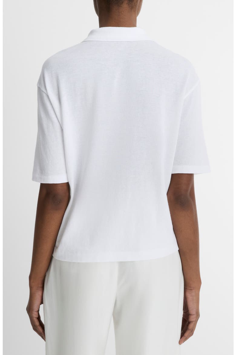 Easy Cotton Polo, Alternate, color, OPTIC WHITE