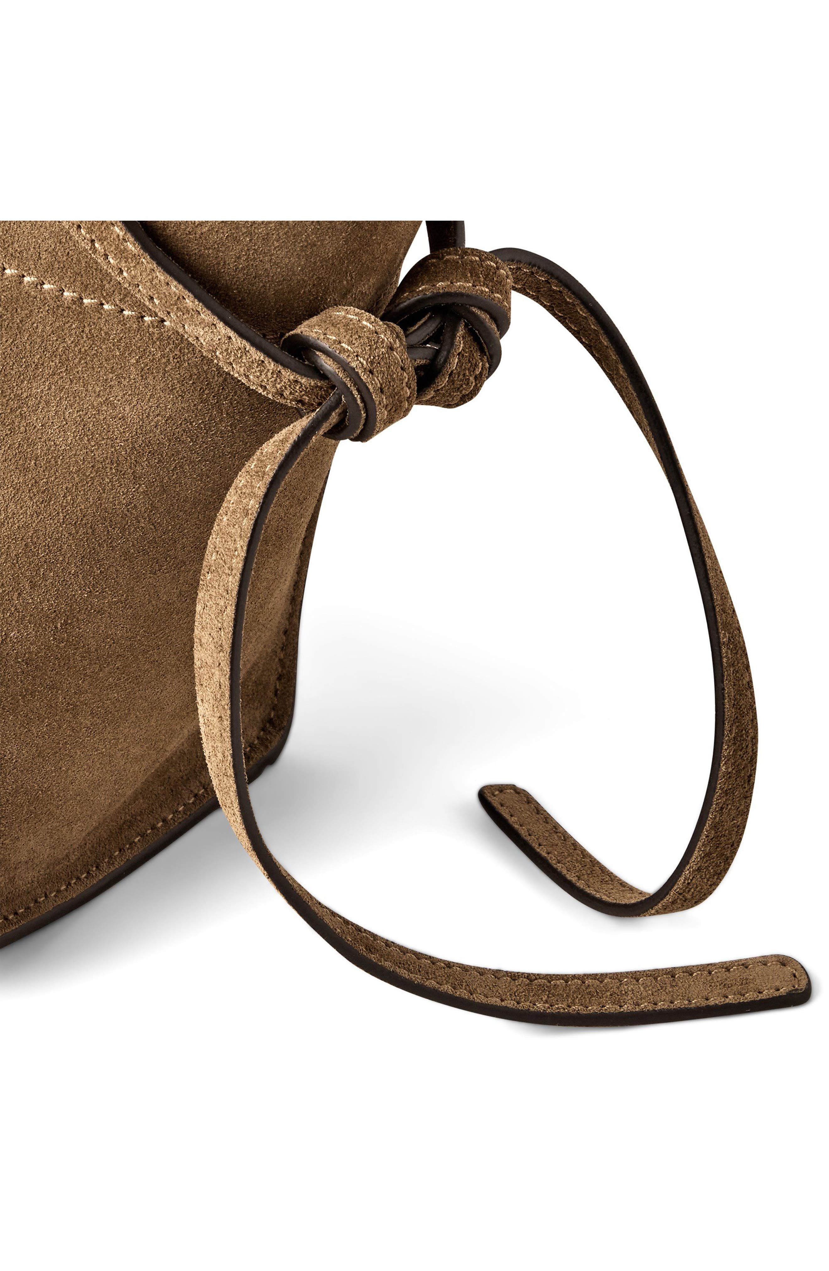 Mulberry Small Soft Bayswater Suede Satchel, Alternate, color, Salcombe Sand