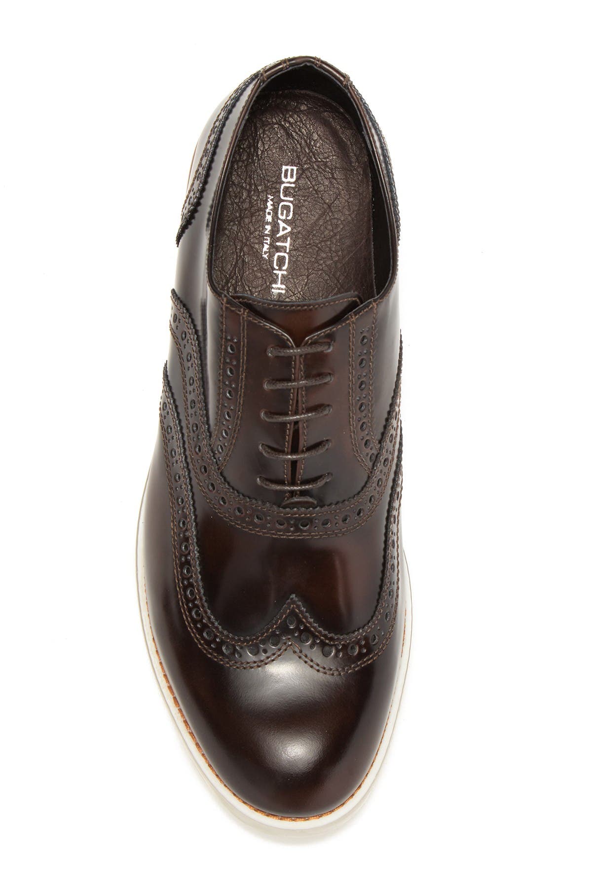Bugatchi Palermo Leather Brogue Derby, Alternate, color, 