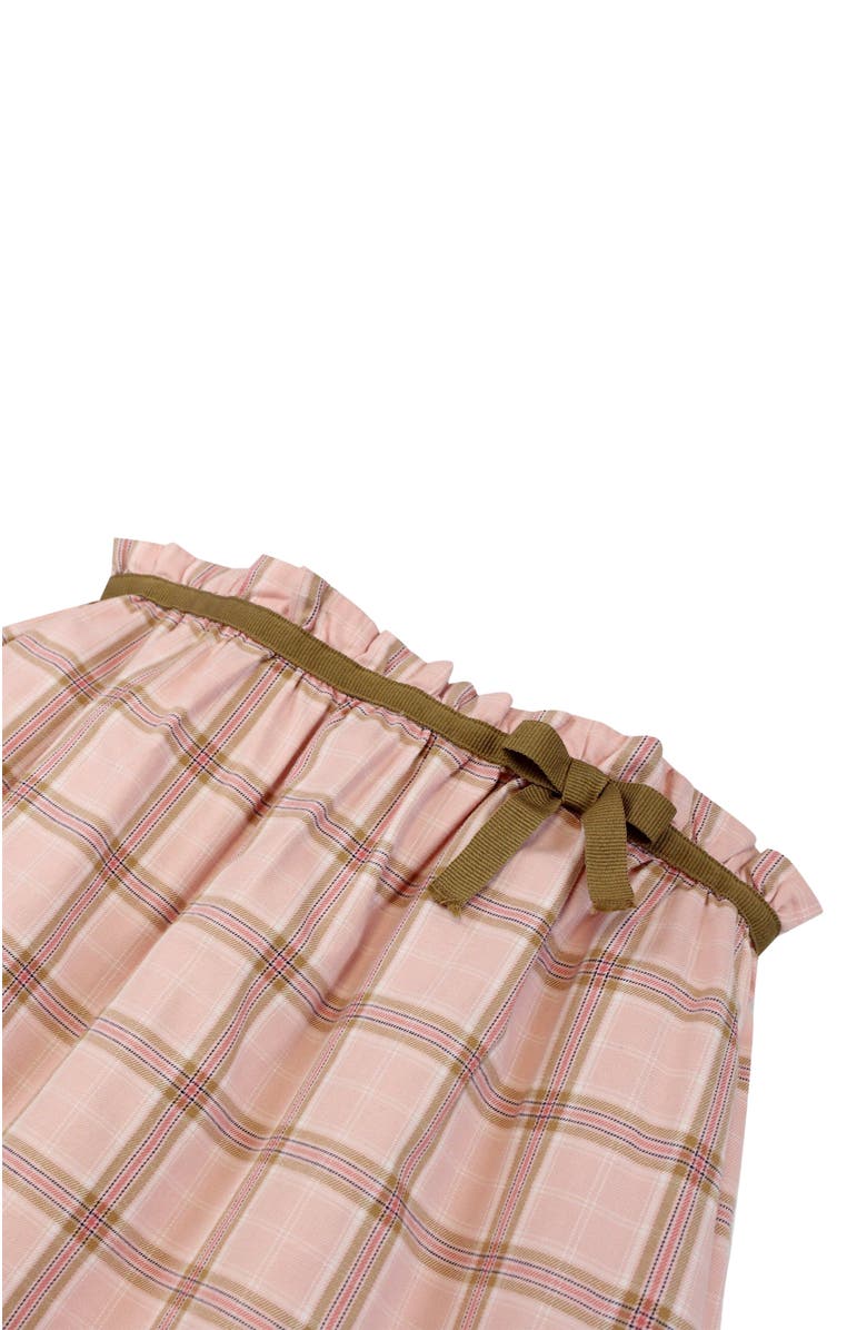 Hope & Henry Baby Girls' Gathered Skirt with Ribbon, Infant, Alternate, color, Fall Rose Plaid