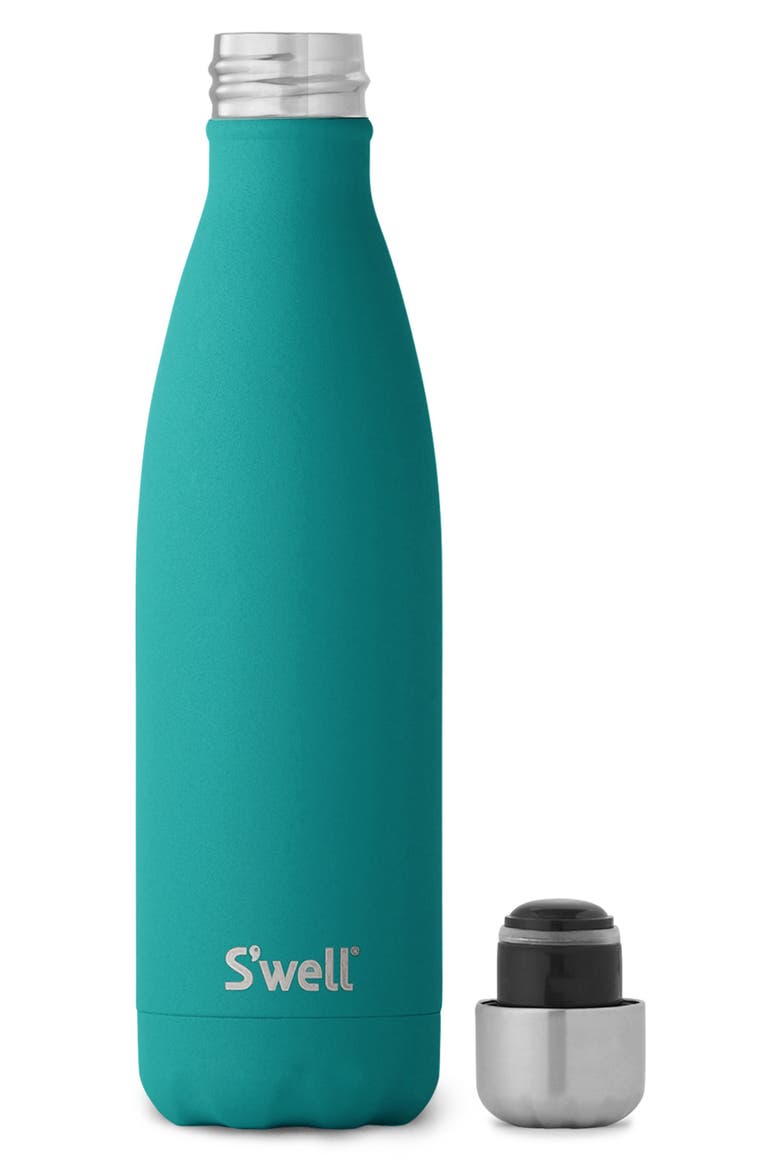Insulated 17-Ounce Stainless Steel Water Bottle, Alternate, color, JADE