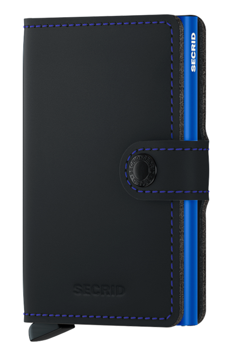 Secrid Miniwallet Matte, Main, color, Black-Blue