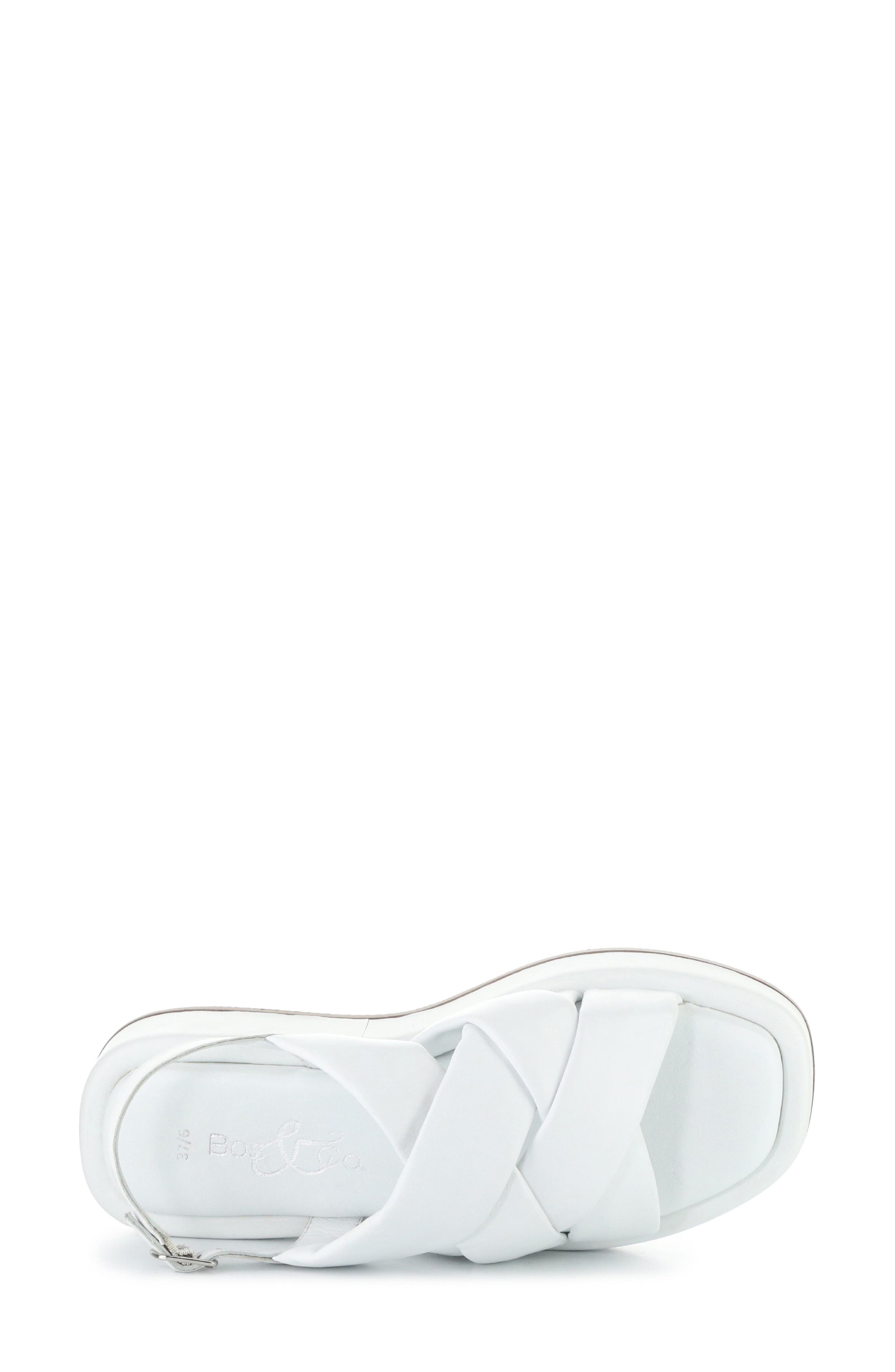 Brixin Slingback Platform Wedge Sandal, Alternate, color, WHITE NAPPA