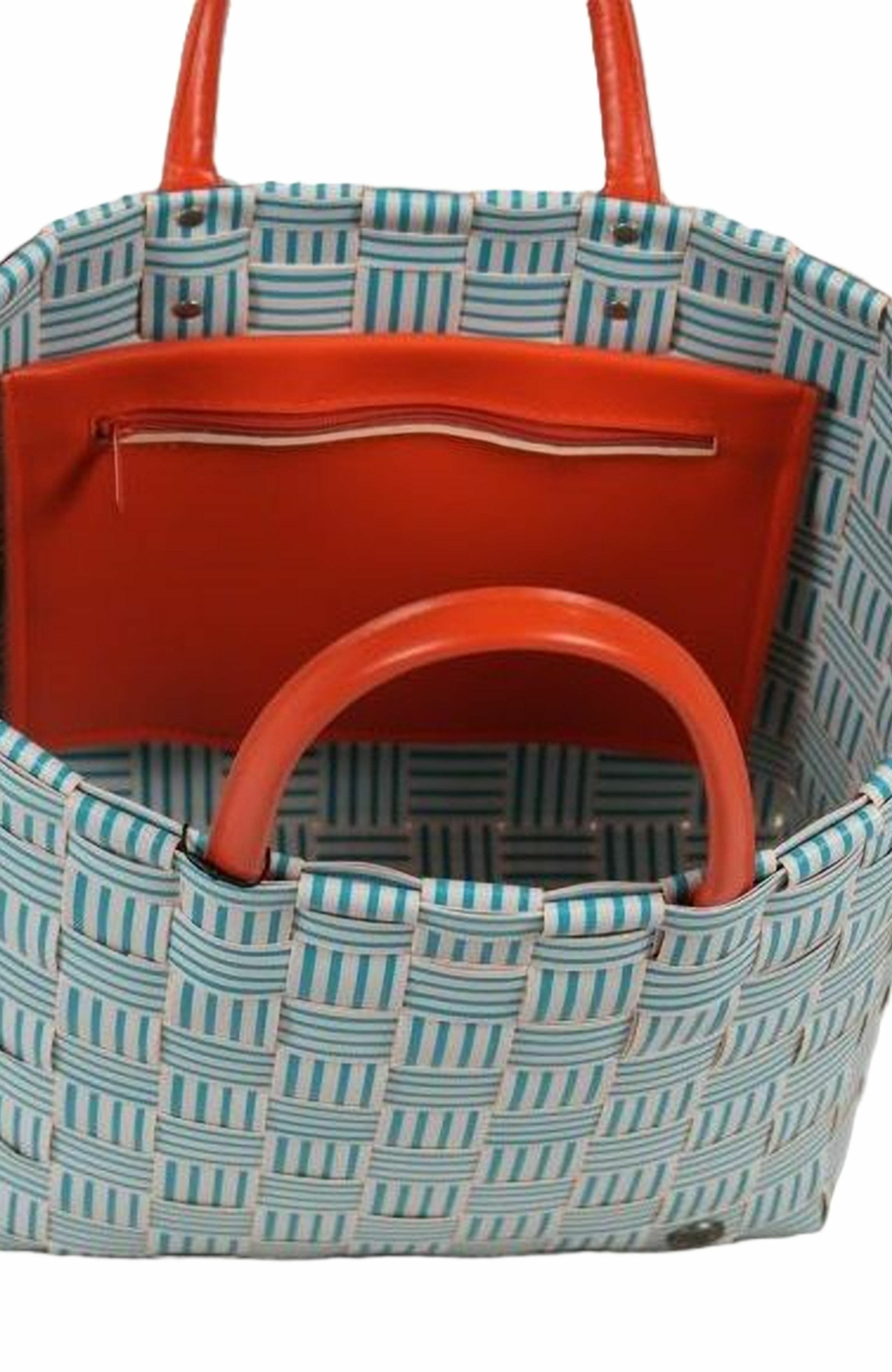 Joy Recycled Plastic Shopper, Alternate, color, Petrol